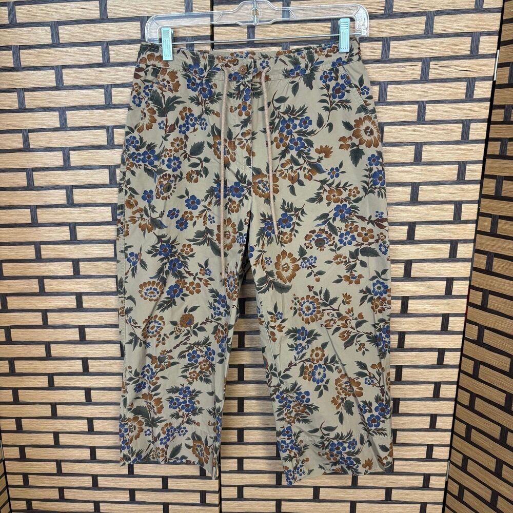 Lauren Ralph Lauren Tan Floral Crops Size 6P